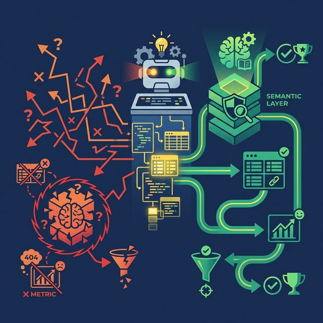 AI with vs without a semantic layer — failure modes and fixes